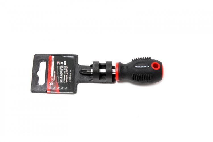 Отвертка крестовая магнитная "Profi" S2 PH2.0х38мм, в пластиковом держателе