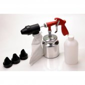 Пескоструйный пистолет с пылесборником + насадки и песок 1000гр. "Geko" Пескоструйный пистолет с пылесборником + насадки и песок 1000гр. "Geko"