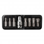 Набор бит RIBE c битодержателем,8пр. 1/2"(L:30;M5,М6,М7,М8,М10,М12,M14) в ложементе