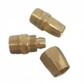 Соединитель резьбовой 1/2" с зажимом для шланга 11*16мм