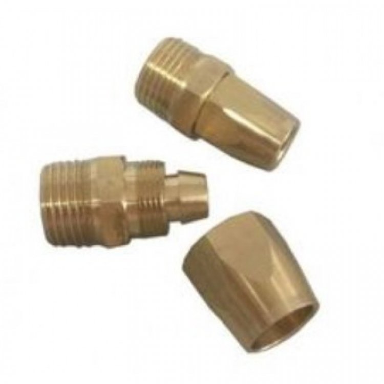 Соединитель резьбовой 1/2" с зажимом для шланга 11*16мм