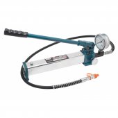 Насос гидравлический усиленный с манометром 10т (объем масла - 0.5л, давление - 630 bar ) Насос гидравлический усиленный с манометром 10т (объем масла - 0.5л, давление - 630 bar )