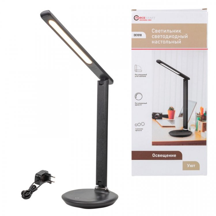 Светильник светодиодный настольный 220В (черный)
