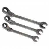 Ключ комбинированный трещоточный c шарниром 19мм