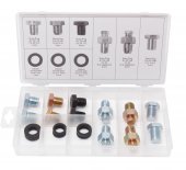 Набор маслосливных пробок с шайбами, 27пр. в пластиковом органайзере