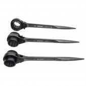 Ключ трещоточный ступичный усиленный 19х21