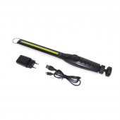 Лампа светодиодная аккумуляторная на магнитном шарнире с регулятором яркости(6W COB,410 Lumen,3.7V,2500mAh,зарядка 220V/USB,защита гнезда зарядки)