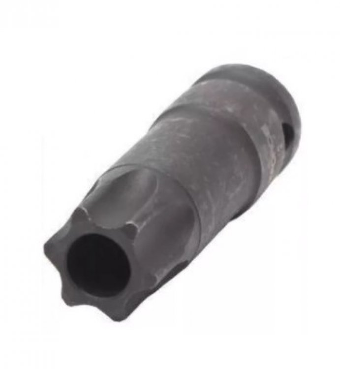 Головка-бита TORX ударная TH60 с отверстием, 1/2"