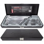 Набор ключей комбинированных 16 пр (6,7,8,9,10,11,12,13,14,15,16,17,18,19, 22, 24мм), в металлическом кейсе Набор ключей комбинированных 16 пр (6,7,8,9,10,11,12,13,14,15,16,17,18,19, 22, 24мм), в металлическом кейсе