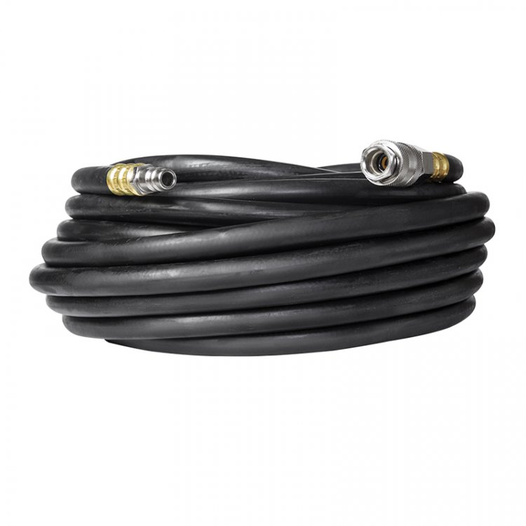 Шланг Foxweld AERO воздушный для компрессоров и пневмоинструмента с фитингами рапид, маслостойкая армированная термопластичная резина, 20бар, 6x12мм, 10м - Диаметр шланга внутренний / наружный, мм: 6 / 12, Рабочее давление, Бар: 20, Температура хране