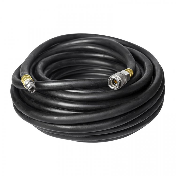 Шланг Foxweld AERO воздушный для компрессоров и пневмоинструмента с фитингами рапид, маслостойкая армированная термопластичная резина, 20бар, 6x12мм, 10м - Диаметр шланга внутренний / наружный, мм: 6 / 12, Рабочее давление, Бар: 20, Температура хране