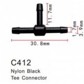 Клипса для крепления внутренней обшивки а/м универсальная пластиковая (100шт/уп.)