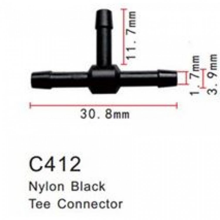Клипса для крепления внутренней обшивки а/м универсальная пластиковая (100шт/уп.)