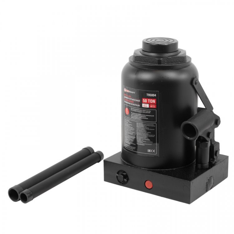 Домкрат бутылочный 50т  с клапаном (h min-260мм, h max-480мм) Домкрат бутылочный 50т  с клапаном (h min-260мм, h max-480мм)