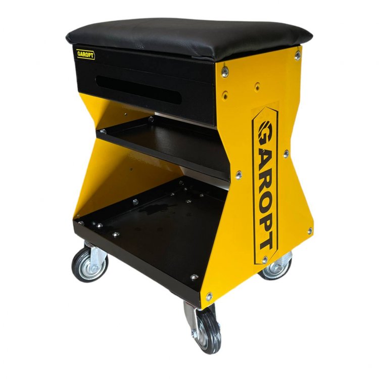 Стул / сиденье автослесаря GAROPT желтый Стул / сиденье автослесаря GAROPT желтый