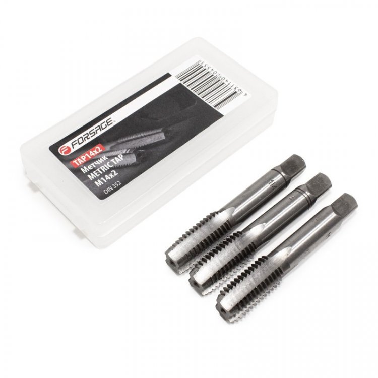 Метчик M14x2 (3шт),в пластиковом футляре