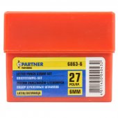 Набор буквенных штампов 27пр. (6мм)(латиница),в пластиковом футляре