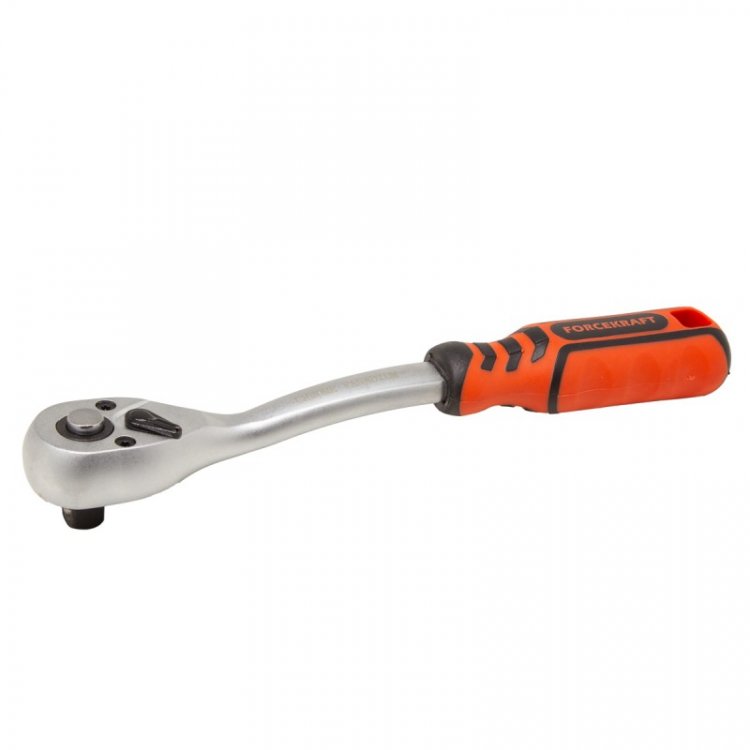 Трещотка реверсивная с прорезиненной ручкой 1/4''(L-150мм, 72зуб) Трещотка реверсивная с прорезиненной ручкой 1/4''(L-150мм, 72зуб)