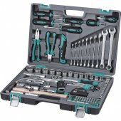 Набор инструментов 1/2", 1/4", CrV, пластиковый кейс 98 предм, Stels