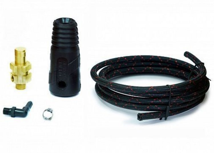 Разъем силовой TIG 50 M12x1 шланг L=2m Разъем силовой TIG 50 M12x1 шланг L=2m