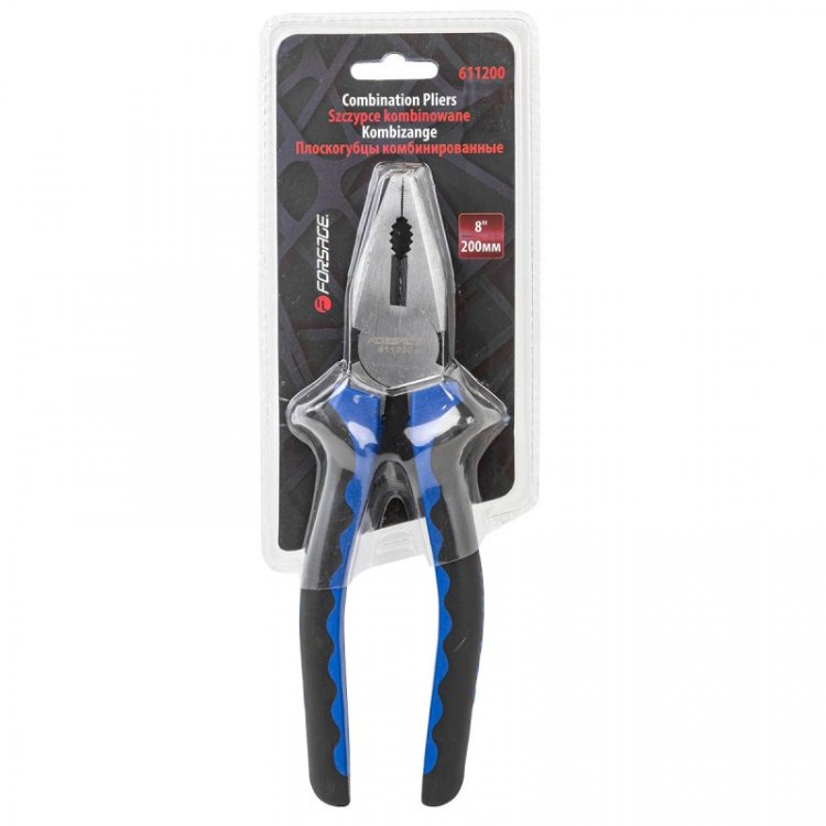 Плоскогубцы комбинированные 8''-200мм, в блистере