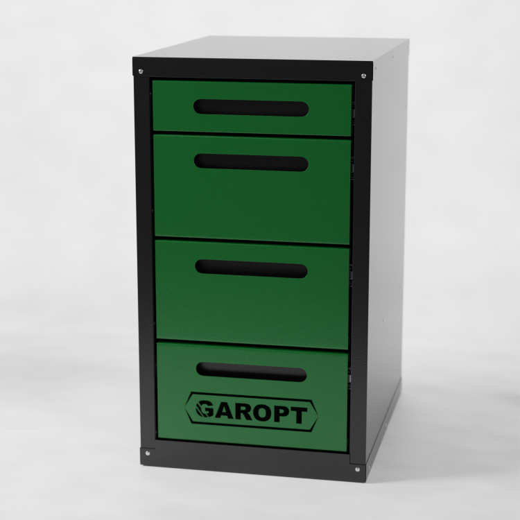 Тумба 4 ящика для верстака GAROPT (ЗЕЛЕНАЯ) Тумба 4 ящика для верстака GAROPT (ЗЕЛЕНАЯ)