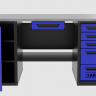 Верстак с ящиком двухтумбовый дверь/5 ящиков, синий 1800*700 Garopt, GT1800DY1Y5.blue Верстак с ящиком двухтумбовый дверь/5 ящиков, синий 1800*700 Garopt, GT1800DY1Y5.blue