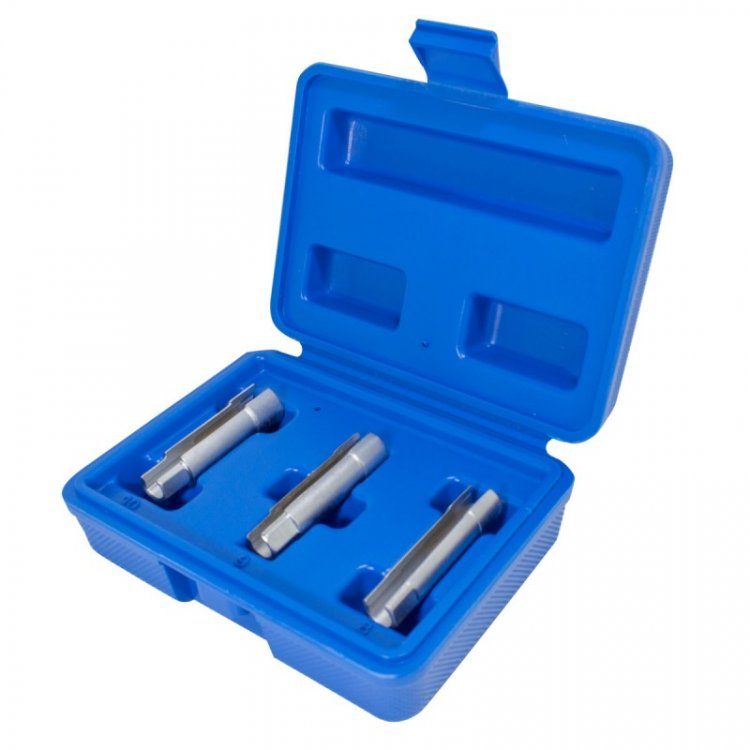 Набор головок удлиненных для свечей накаливания под ключ 10мм (8, 9, 10мм) 3пр., в кейсе Набор головок удлиненных для свечей накаливания под ключ 10мм (8, 9, 10мм) 3пр., в кейсе