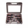 Набор отверток магнитных "Profi"8пр.(SL:6.5х38мм,5.5х100мм,6.5х125мм; PH:2х38мм,1х75мм,2х125мм,3х125мм+магнит телескоп. 190-550мм)в кейсе