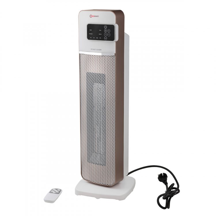 Тепловентилятор электрический поворотный (220V,2000W,S обогрева 20м²,защита от перегрева+пульт ДУ)