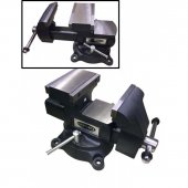 Тиски стальные поворотные с двумя наковальнями + захват для труб, переставные двухпозиционные 5.5"-140мм (1. - min захват 0мм, 2. - min захват 100мм) Тиски стальные поворотные с двумя наковальнями + захват для труб, переставные двухпозиционные 5.5"-140мм (1. - min захват 0мм, 2. - min захват 100мм)