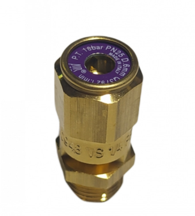 Клапан предохранительный 16 bar PED4 Viton 1/4"