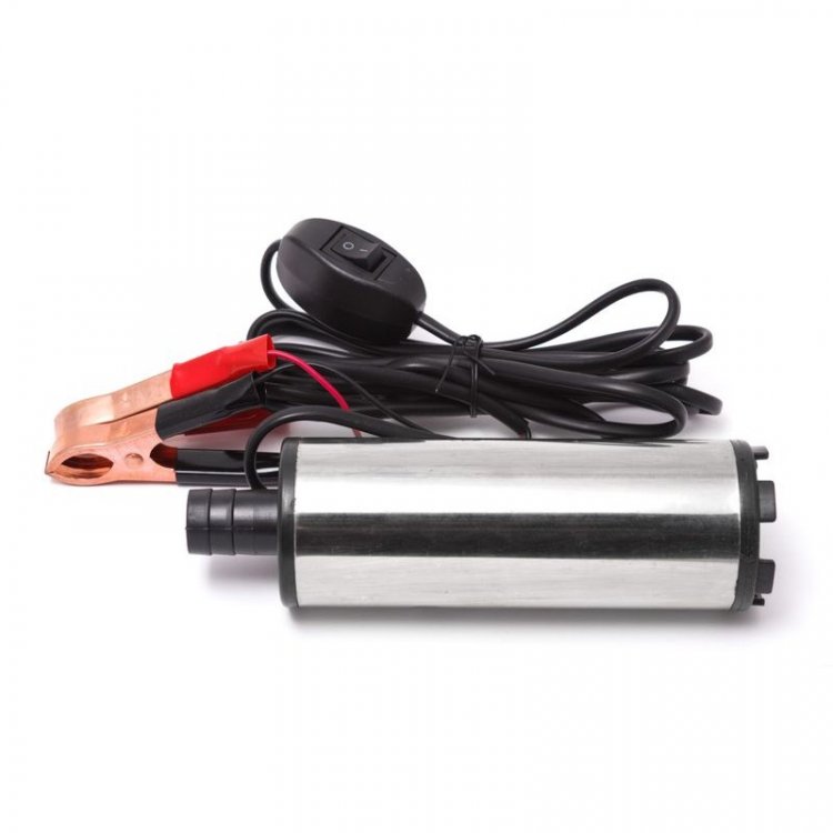 Насос для перекачки топлива (12В, диам. 51 мм, мощность 60Вт, 30 л/мин., диам. выходного отверстия 19мм, 8500 об/мин, длина провода 3м)