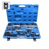 Комплект для снятия дизельных форсунок с обратными молотками, головками и резьбовыми адаптерами (головки для форсунок: 25, 27, 28, 29, 30мм), в кейсе