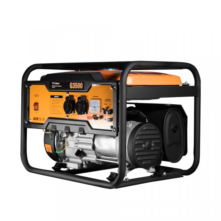 Бензиновый генератор FoxWeld Standart G3500 - Бензиновый генератор FoxWeld Standart G3500 (2.8 кВт / 3.0 кВт; 4Т двигатель 170F 212 куб.см 7 л.с.; алюминий; 2 * 230В/16А + 12В/5А; ручной старт; стрелочный вольтметр; бак 15л) (арт. 7239) Бензиновый генератор FoxWeld Standart G3500 - Бензиновый генератор FoxWeld Standart G3500 (2.8 кВт / 3.0 кВт; 4Т двигатель 170F 212 куб.см 7 л.с.; алюминий; 2 * 230В/16А + 12В/5А; ручной старт; стрелочный вольтметр; бак 15л) (арт. 7239)