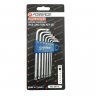 Набор ключей TORX Г-образных длинных, 7пр.(Т10,Т15,Т20,Т25,Т27,Т30,Т40) в пластиковом держателе