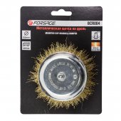 Кордщетка чашеобразная с хвостовиком для дрели 100мм