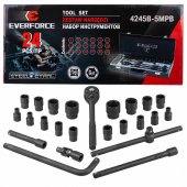 Набор инструментов 24пр. 1/2''(6гр.)(8-32мм) Набор инструментов 24пр. 1/2''(6гр.)(8-32мм)