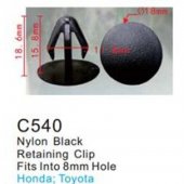 Клипса для крепления внутренней обшивки а/м Хонда пластиковая (100шт/уп.) Клипса для крепления внутренней обшивки а/м Хонда пластиковая (100шт/уп.)