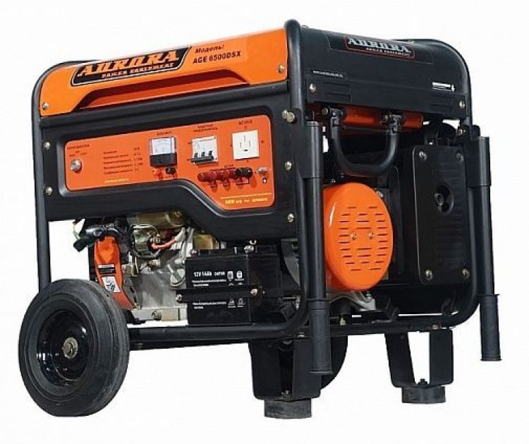 Генератор AGE 6500 DSX (мах 5,5кВт эл.ст. 380В,на колесах) Генератор AGE 6500 DSX (мах 5,5кВт эл.ст. 380В,на колесах)