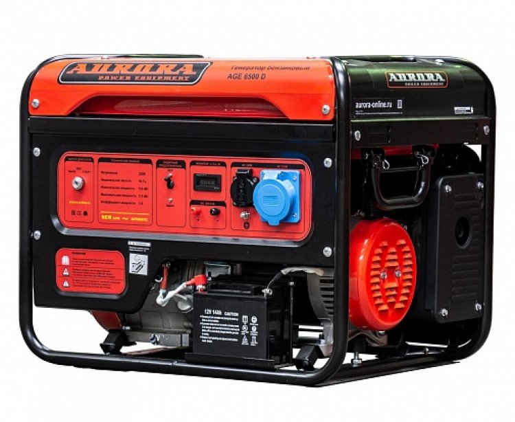 Генератор AGE 6500 D (мах 5,5кВт электростарт) Генератор AGE 6500 D (мах 5,5кВт электростарт)