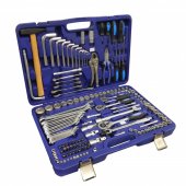 Набор инструментов 142пр. 1/2",3/8",1/4" (6гр.,4-32мм+ключи трещоточные 8*10,10*11,12*13,17*19мм) Набор инструментов 142пр. 1/2",3/8",1/4" (6гр.,4-32мм+ключи трещоточные 8*10,10*11,12*13,17*19мм)