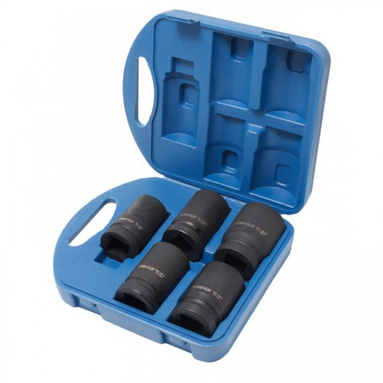1" Набор головок ударных глубоких 5пр (27,32,33,36,41) в пласт.кейсе 6гр