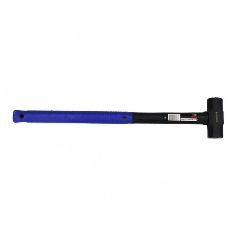 Кувалда с фиберглассовой ручкой и резиновой противоскользящей накладкой (2700г,L-670мм) Кувалда с фиберглассовой ручкой и резиновой противоскользящей накладкой (2700г,L-670мм)