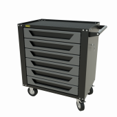 GTS6.grey Тележка инструментальная Garopt 6 ящиков СЕРАЯ, центральный замок, увеличенные колеса, доводчики,  GAROPT Серия "Standart"