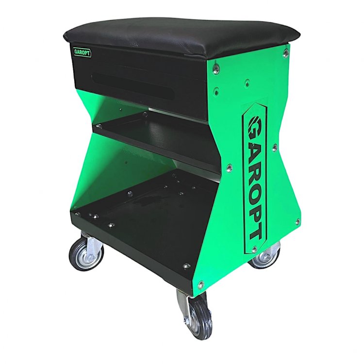 Стул / сиденье автослесаря GAROPT зеленый Стул / сиденье автослесаря GAROPT зеленый