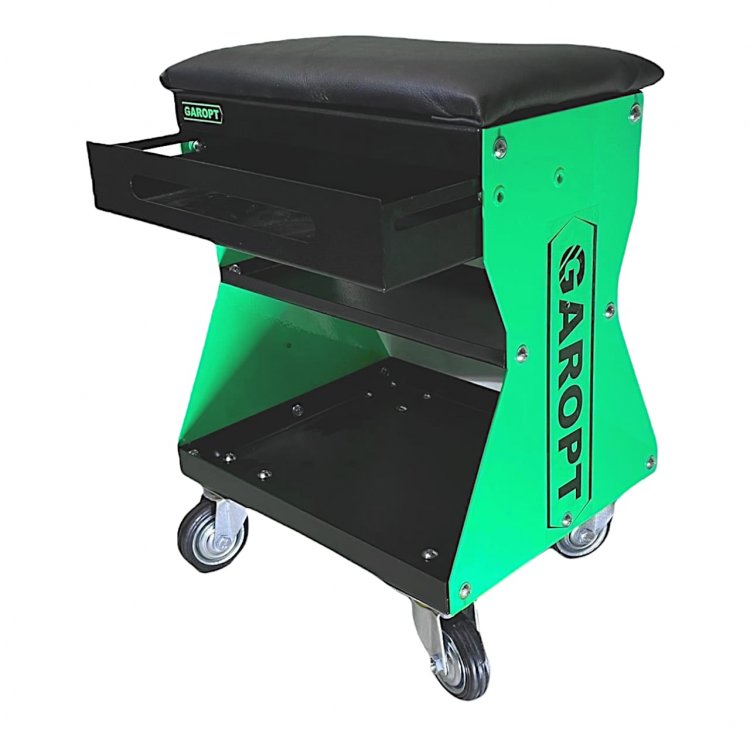 Стул / сиденье автослесаря GAROPT зеленый Стул / сиденье автослесаря GAROPT зеленый