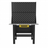 Верстак бестумбовый с ящиком и двумя экранами, желтый/ Стол для слесарных работ 1200*700 GAROPT, Gt1200STY1PP2.yell