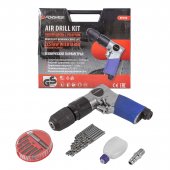 Пневмодрель с реверсом, набором бит и сверл 20пр(патрон:1-10мм,2200об/мин,6.3Bar,штуцер 1/4") Пневмодрель с реверсом, набором бит и сверл 20пр(патрон:1-10мм,2200об/мин,6.3Bar,штуцер 1/4")