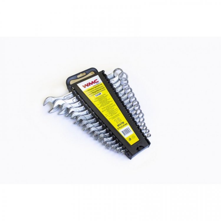 Набор ключей комбинированных 16пр. (6-19, 22, 24мм),в пластиковом держателе Набор ключей комбинированных 16пр. (6-19, 22, 24мм),в пластиковом держателе